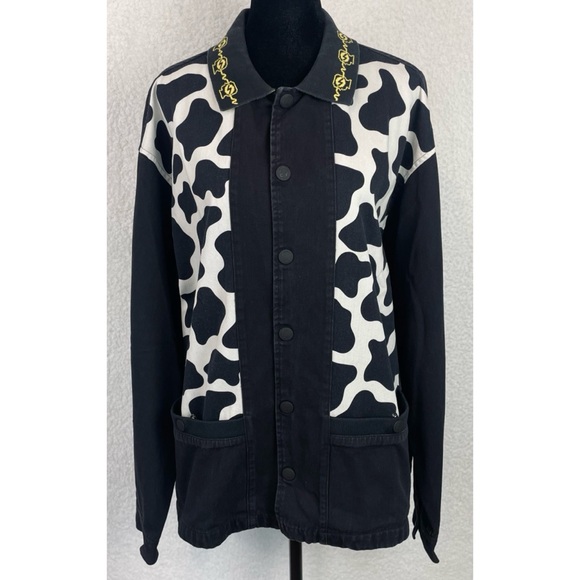 BRAIN DEAD • Black/White Cow Cabana Shirt - Picture 8 of 16